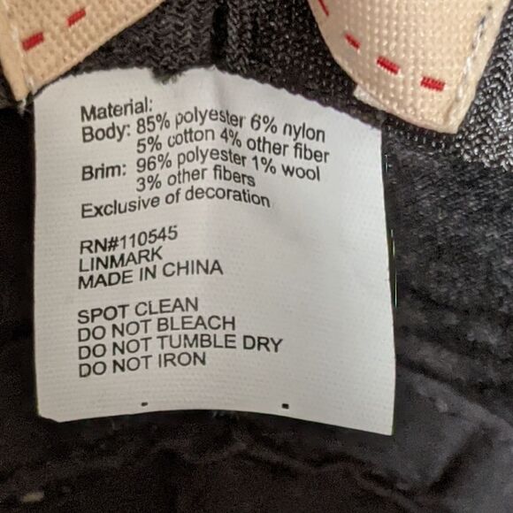 Toffee Apple tweed like fedora hat side flower OS - Picture 4 of 12